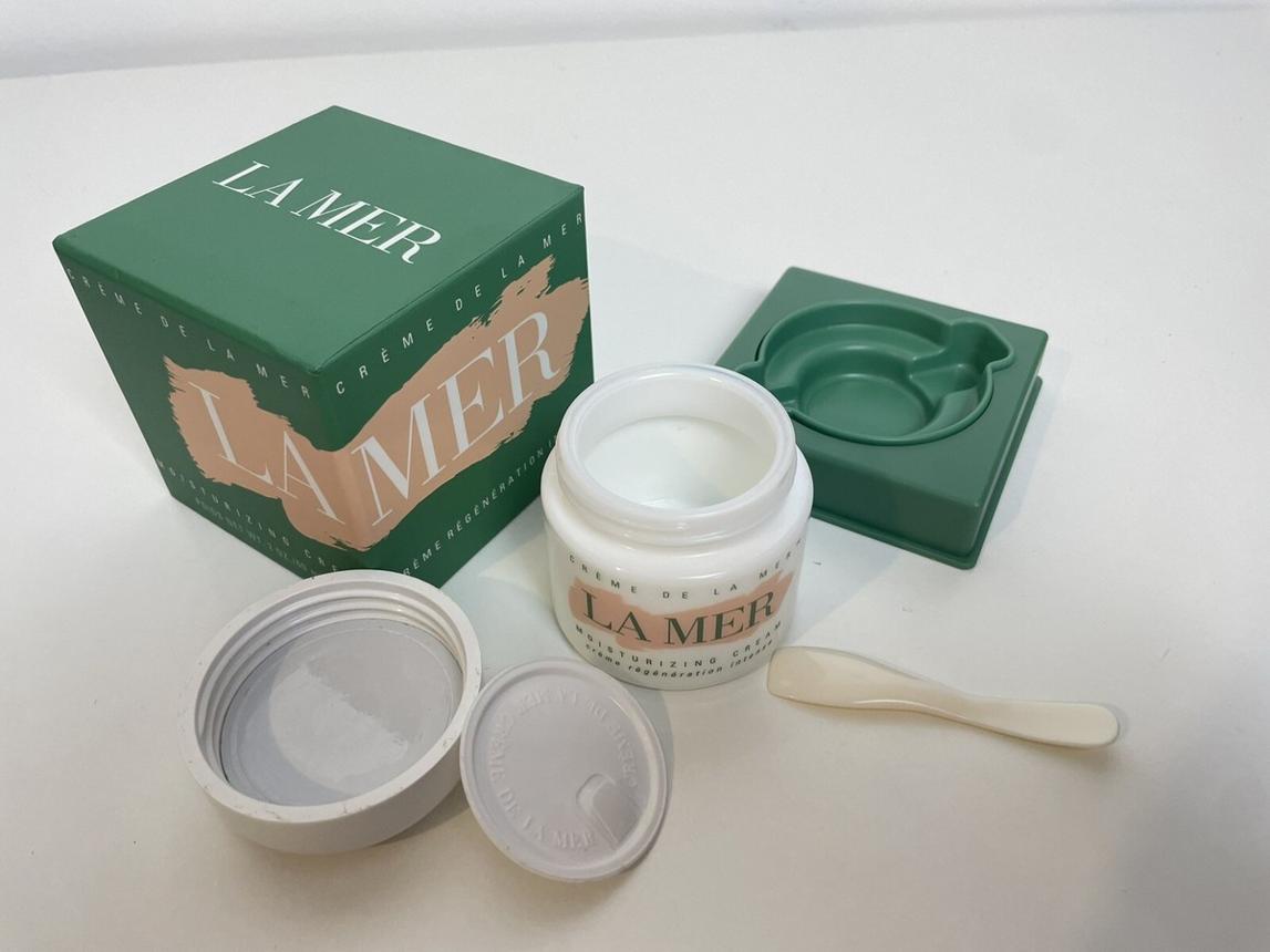 La Mer Moisturizing Cream Empty 0.24 oz / 7ml Jar with Original Box & Product Insert