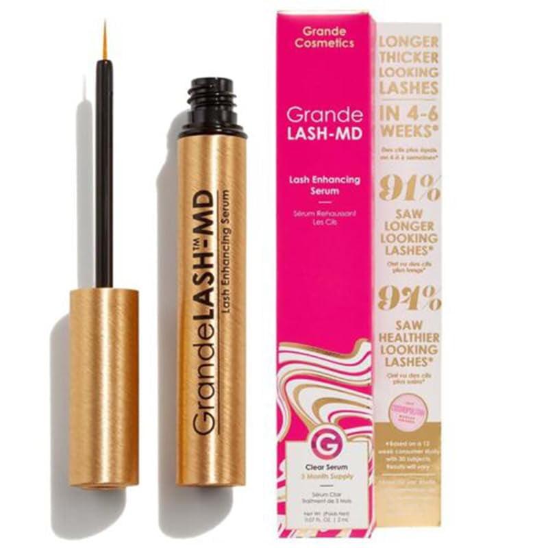 Grande Cosmetics GrandeLASH-MD Lash Enhancing Serum 4ml (2028 Expiry) – Clear Eyelash Serum | Sealed