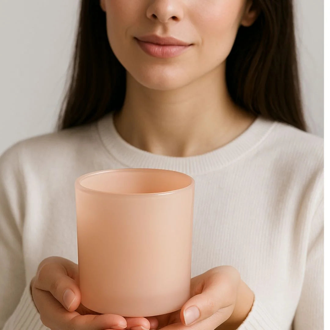 ceilo Tender Candle Vessel Nude Pink