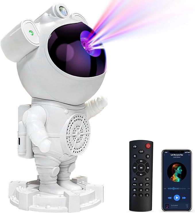 Star Projector Galaxy Light with Bluetooth Speaker – Multi-Color LED Nebula Night Light & Remote Control