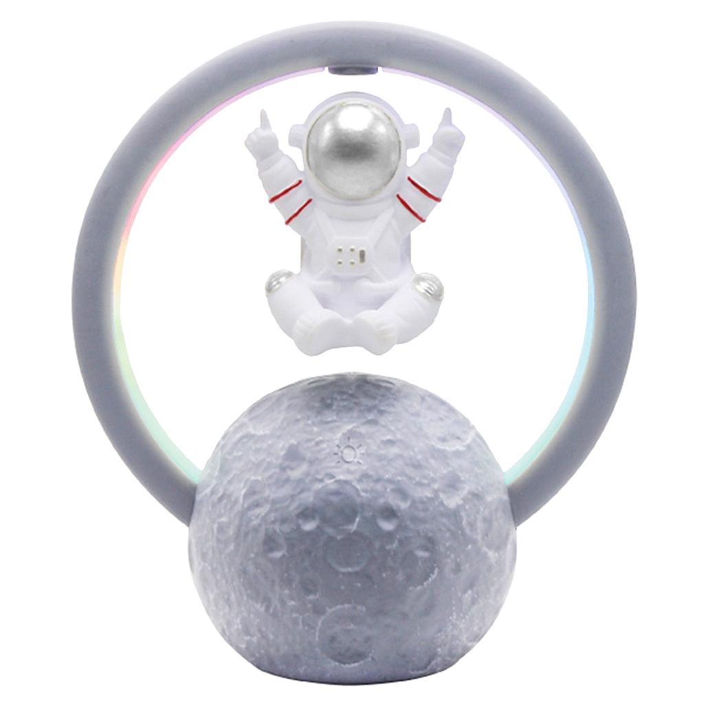 Gravity-Defying Levitating Astronaut LED Bluetooth Speaker – Magnetic Floating Wireless Speaker with RGB Lights