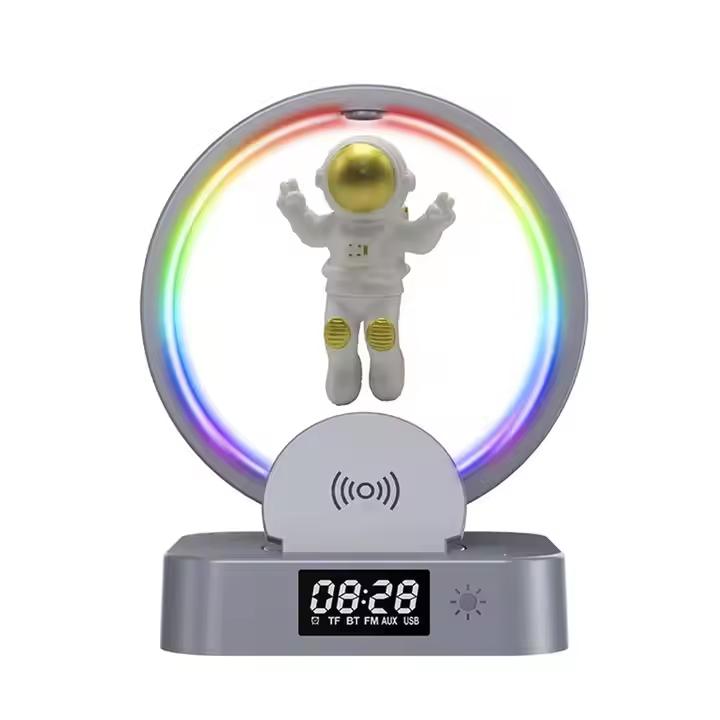 Gravity-Defying Levitating Astronaut LED Bluetooth Speaker – Magnetic Floating Wireless Speaker with RGB Lights